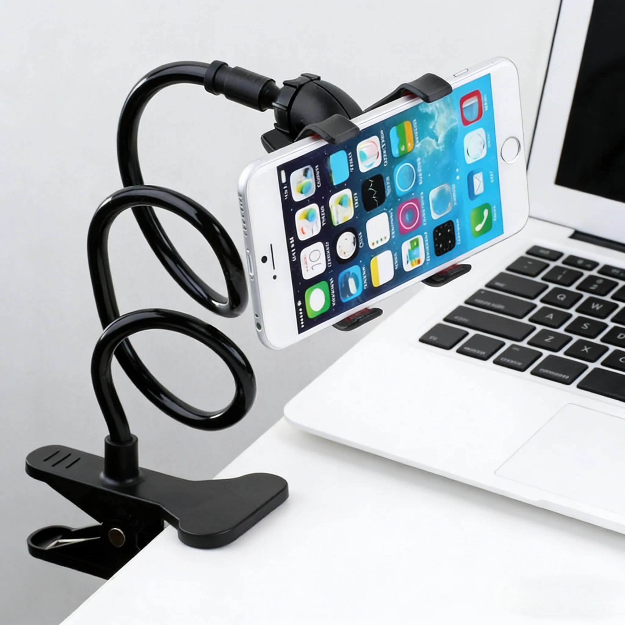 Standing Desk - Adjustable Long Arm Phone Stand 360