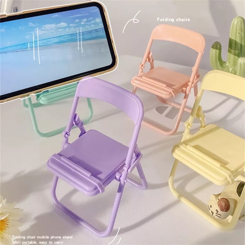 Office Stool - Cute Chair Phone Holder Stand Creative
