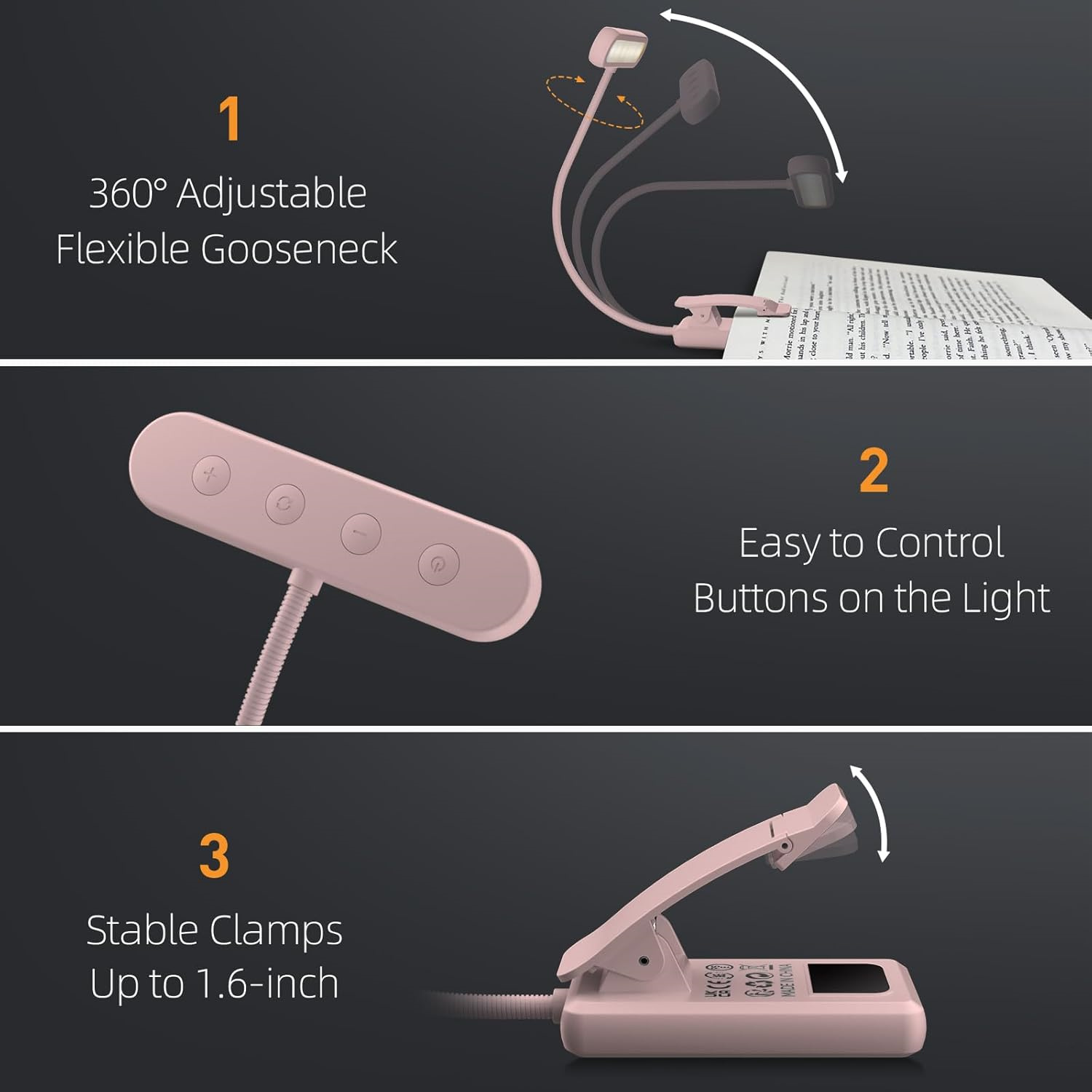 Reading Lamp Book Clamp Black/ - Desk Lamp review and price