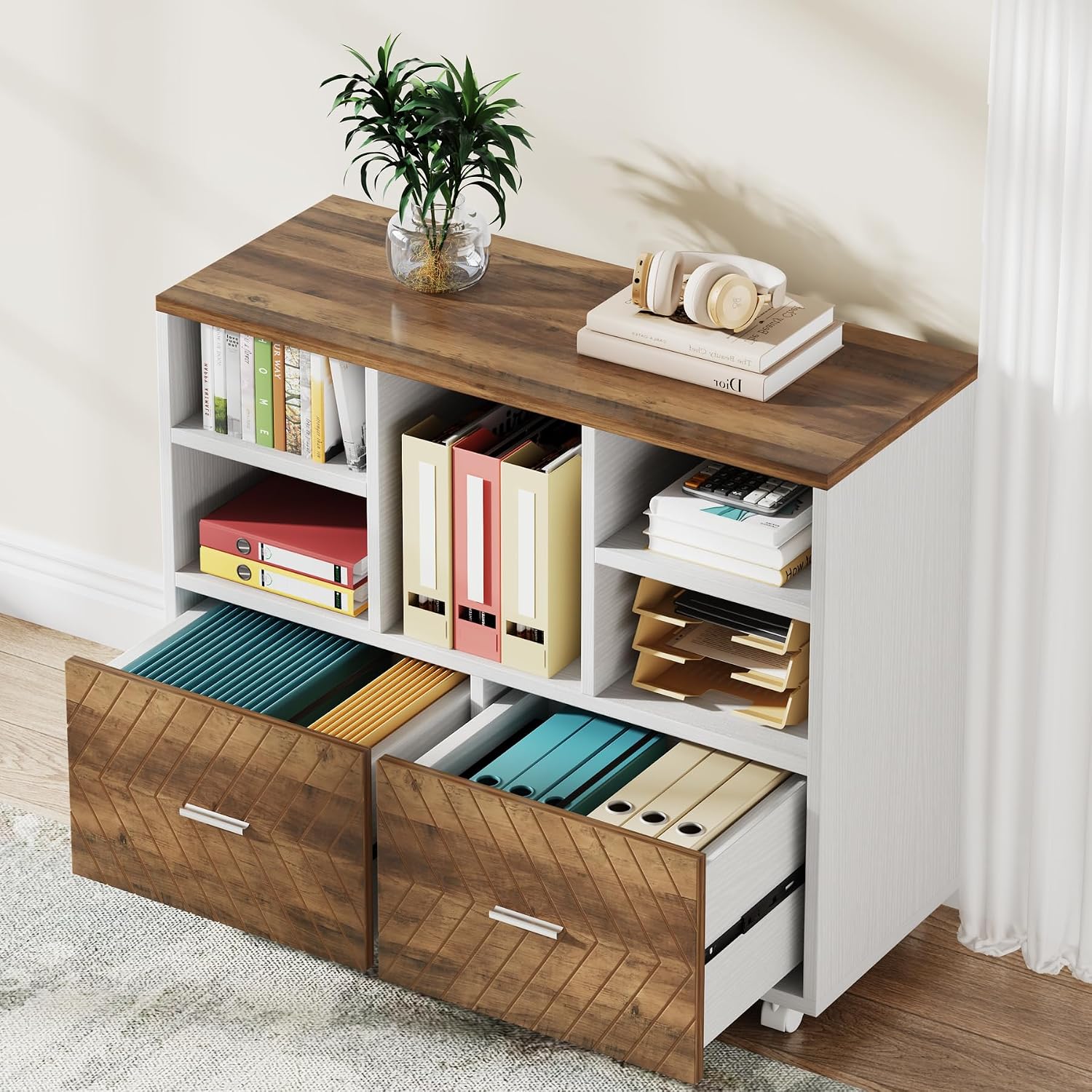 2-Drawer Wood File Cabinet, Mo - Printer Stand review and price