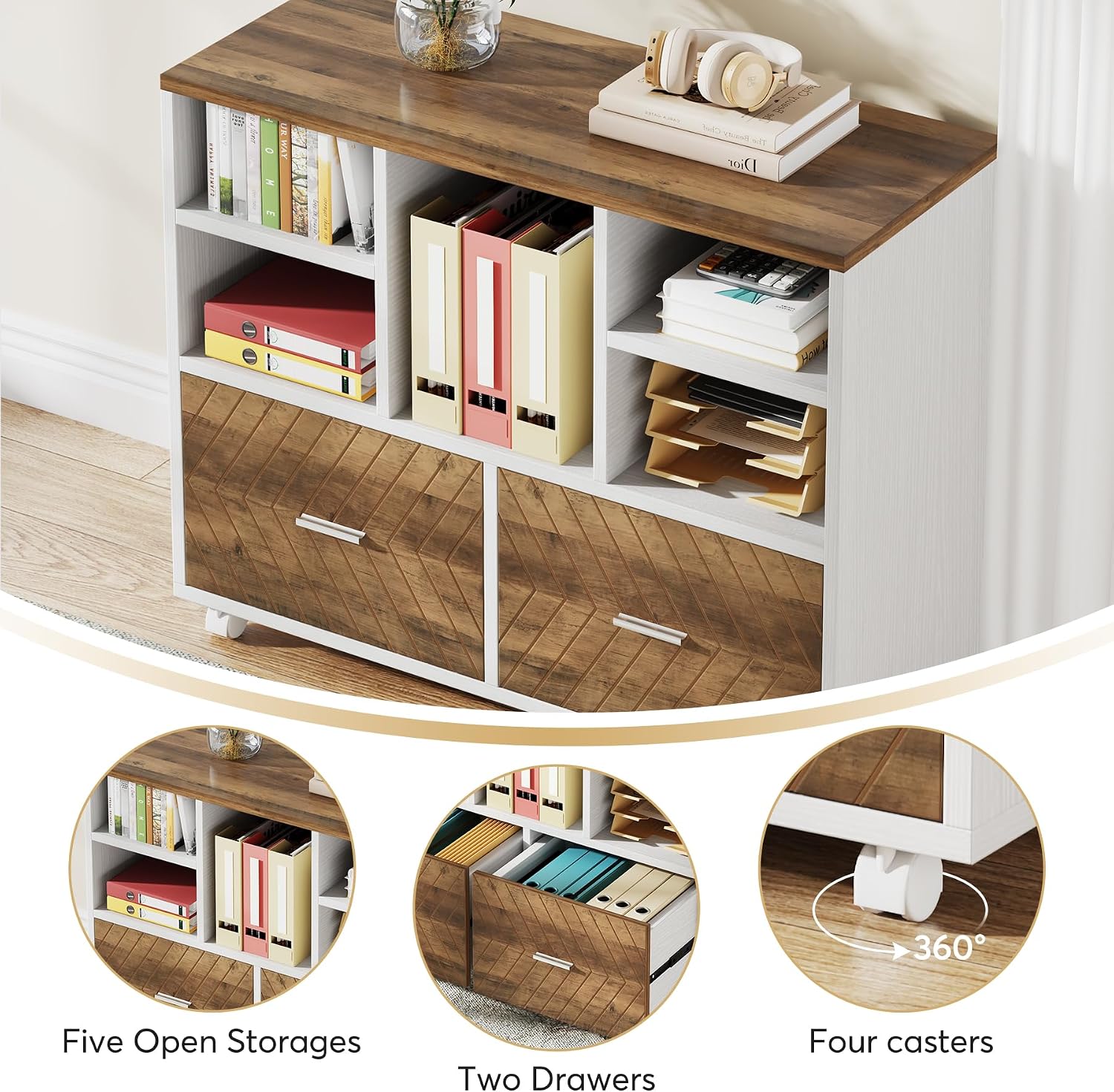 2-Drawer Wood File Cabinet, Mo - Printer Stand review and price