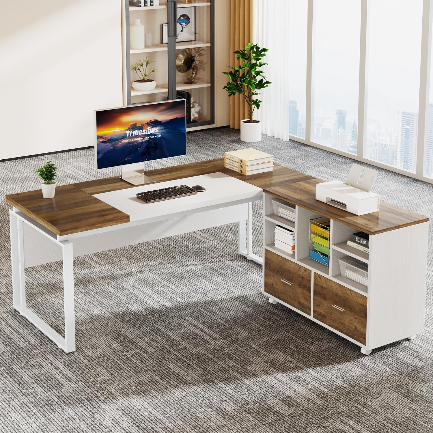 2-Drawer Wood File Cabinet, Mo - Printer Stand review and price