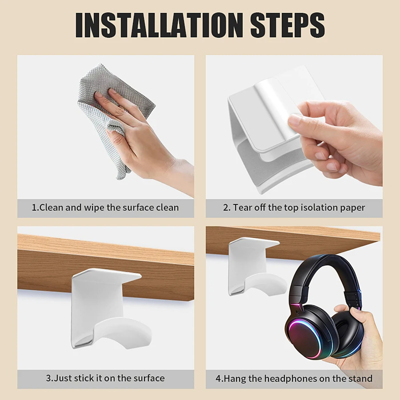 Universal Headphone Stand Adhe - Standing Desk review and price