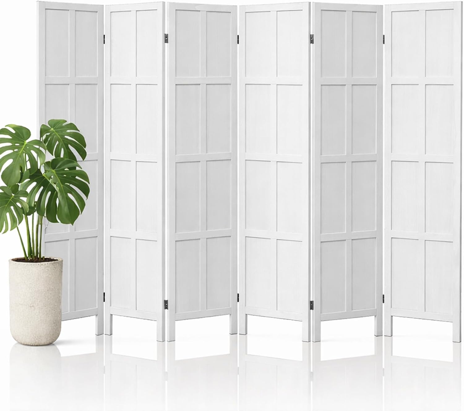 6 Panel Wood Room Divider and  - Partition Screen Divider review and price