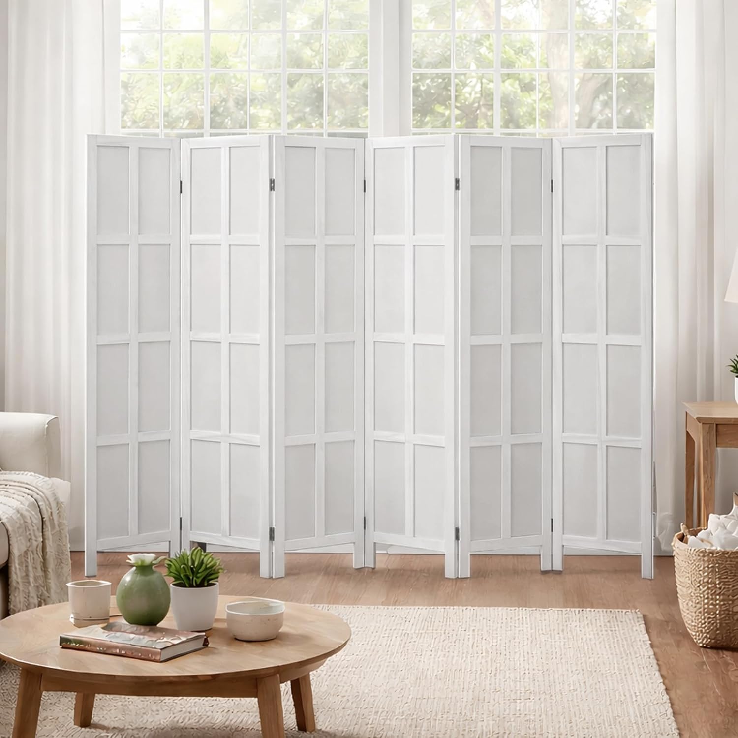 6 Panel Wood Room Divider and  - Partition Screen Divider review and price