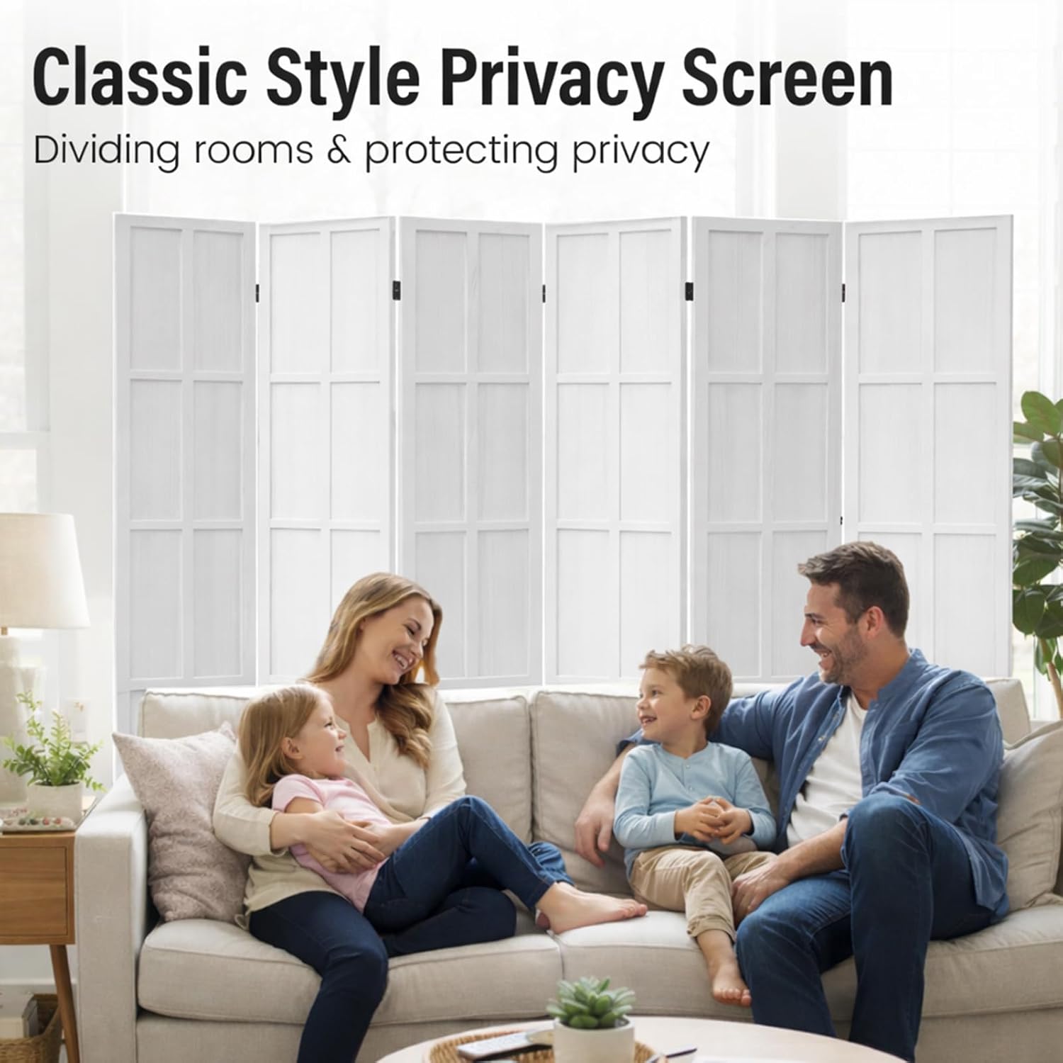 6 Panel Wood Room Divider and  - Partition Screen Divider review and price