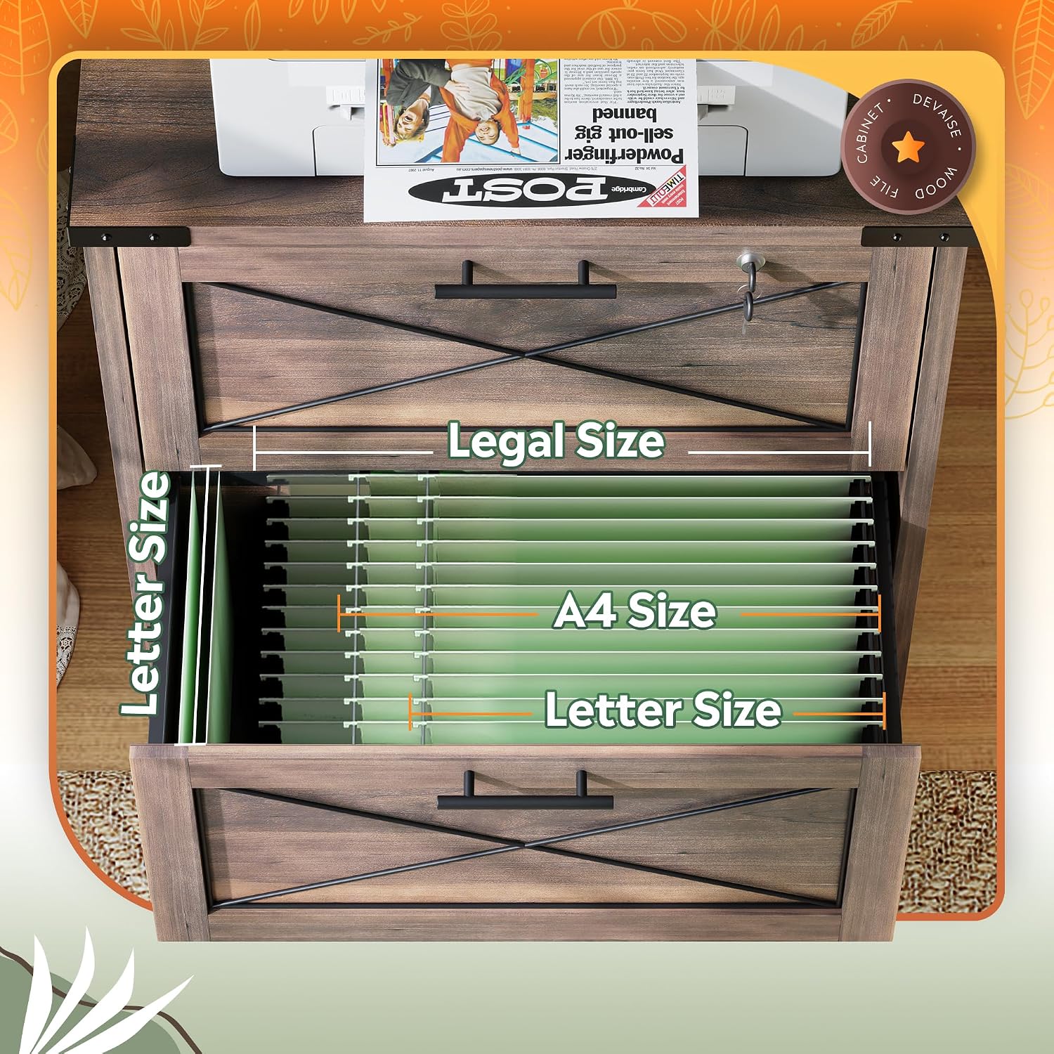 Wood Lateral File Cabinet, 2 D - Printer Stand review and price