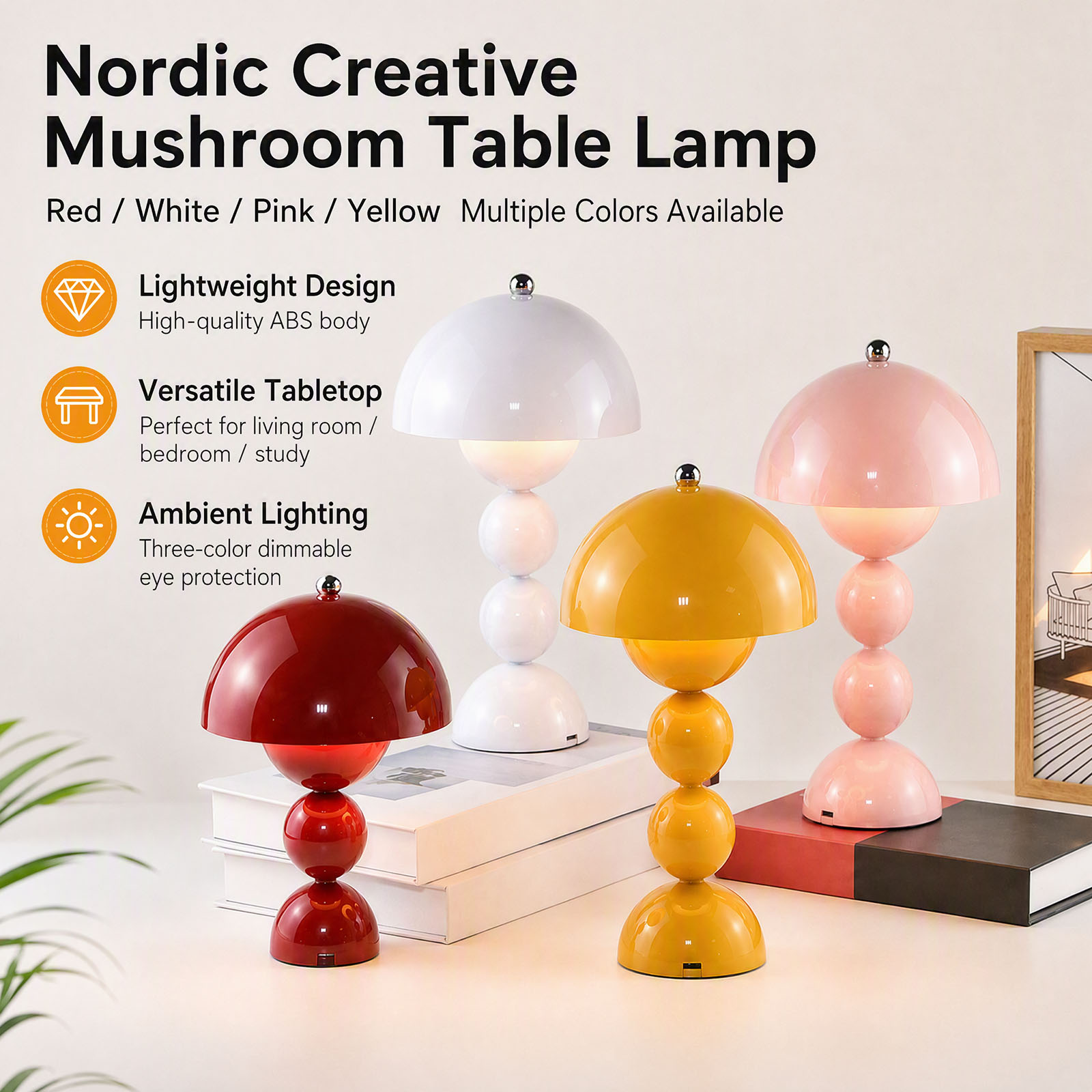 Mushroom Flower Bud Table Lamp - Desk Lamp review and price