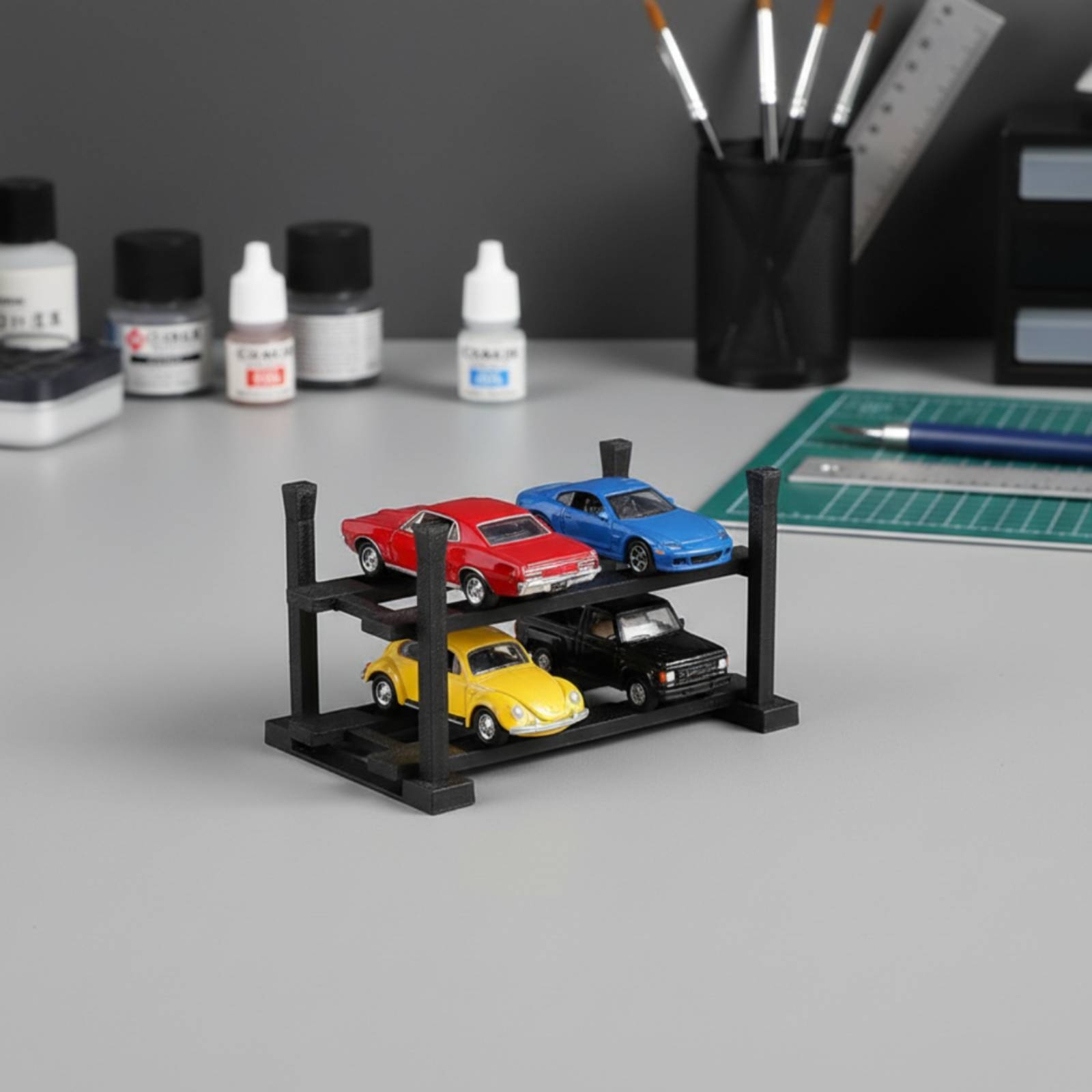 Model Car Display Rack Double- - Standing Desk review and price