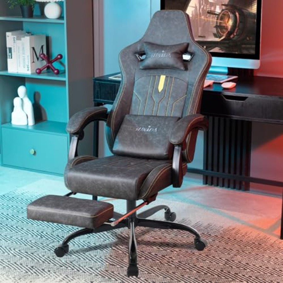 Gaming chair with footrest for - Office Chair Cushion review and price