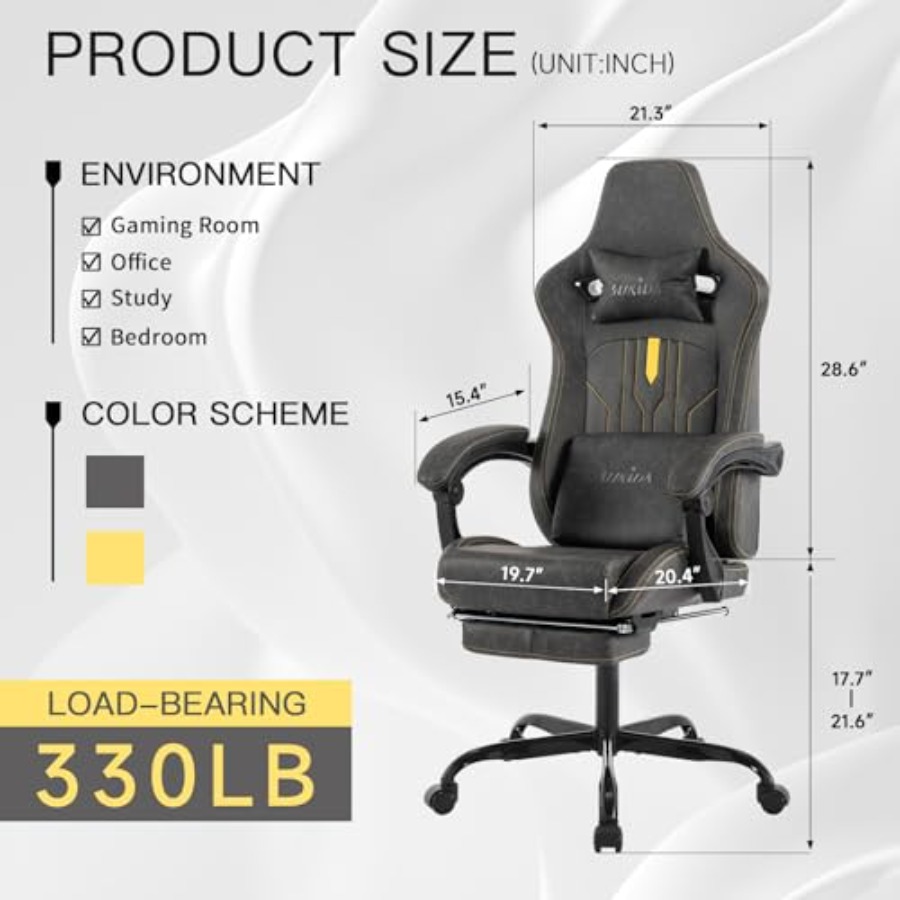 Gaming chair with footrest for - Office Chair Cushion review and price