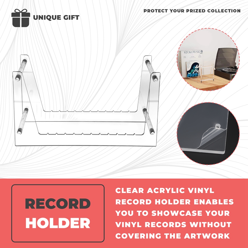 Clear Vinyl Record Stand Holde - Bookshelf review and price