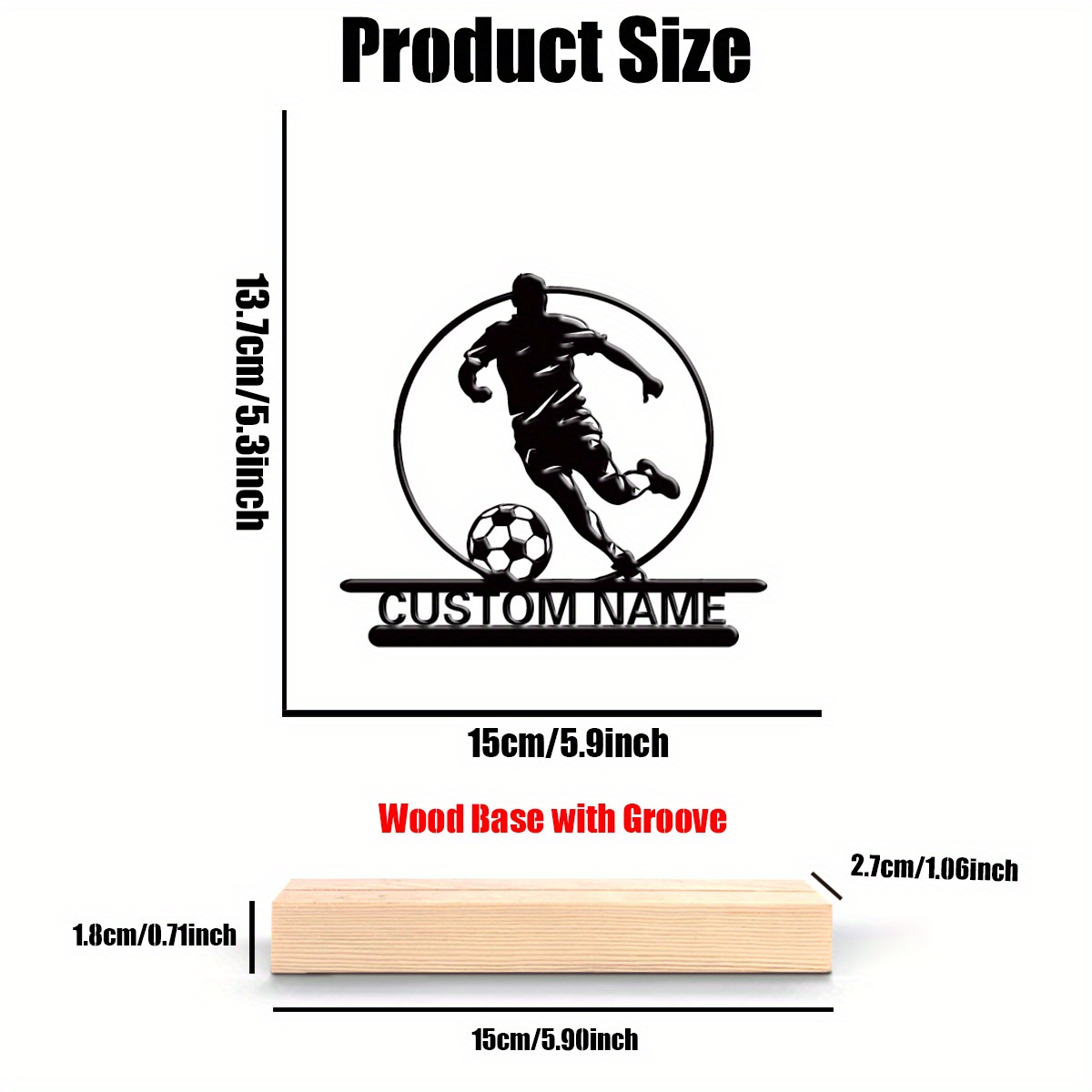 Custom Soccer Player Metal Sta - Office Furniture Brands review and price