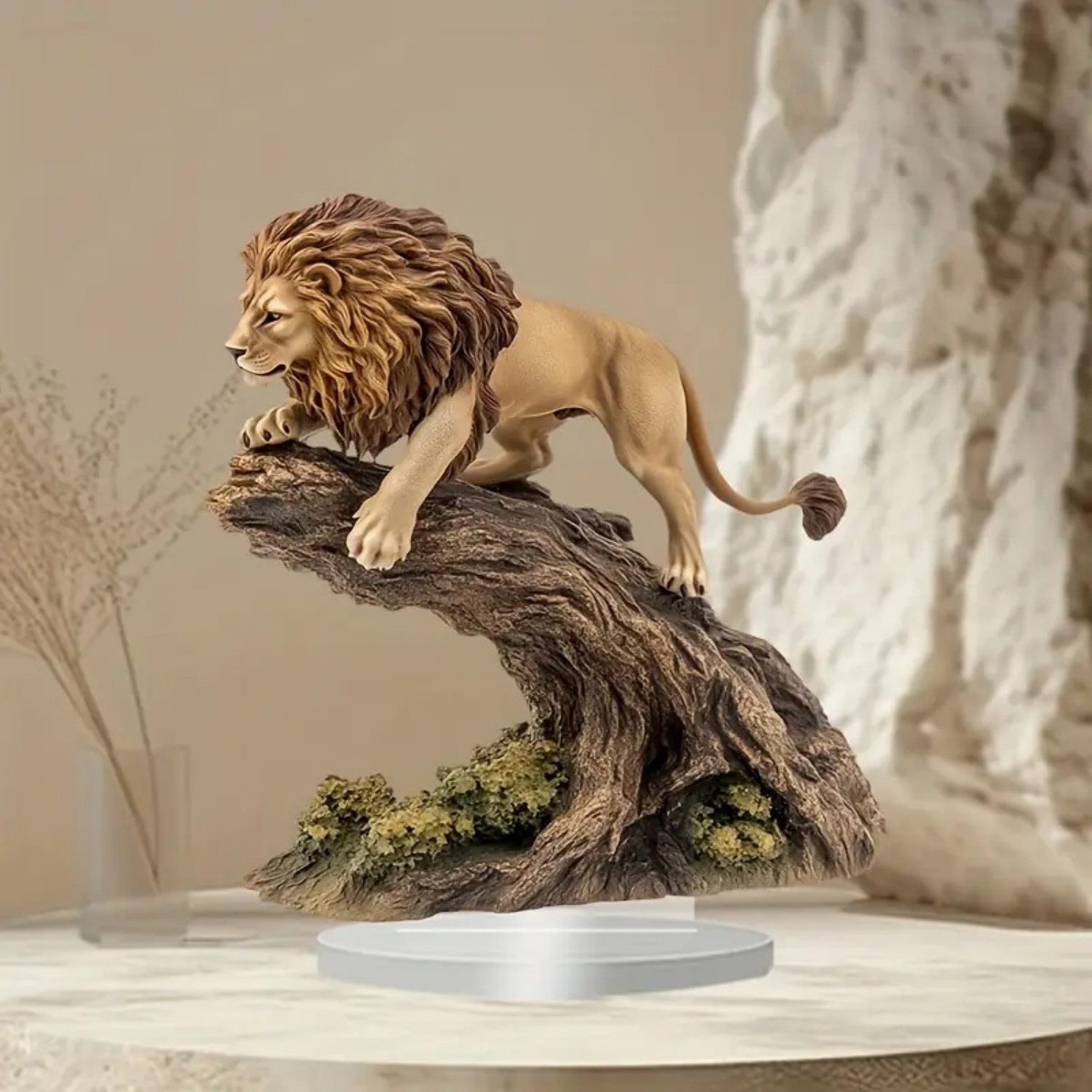 Male Lion Statue,2D Flat Anima - Office Furniture Brands review and price