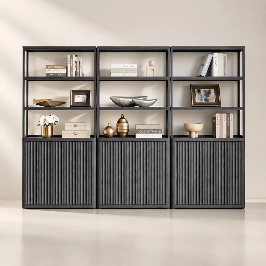 71 Tall Book Shelf with Doors, - Bookshelf review and price