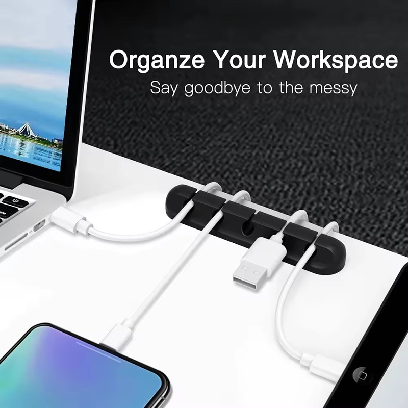 Silicone USB Cable Clip Winder - Desk Organizer review and price