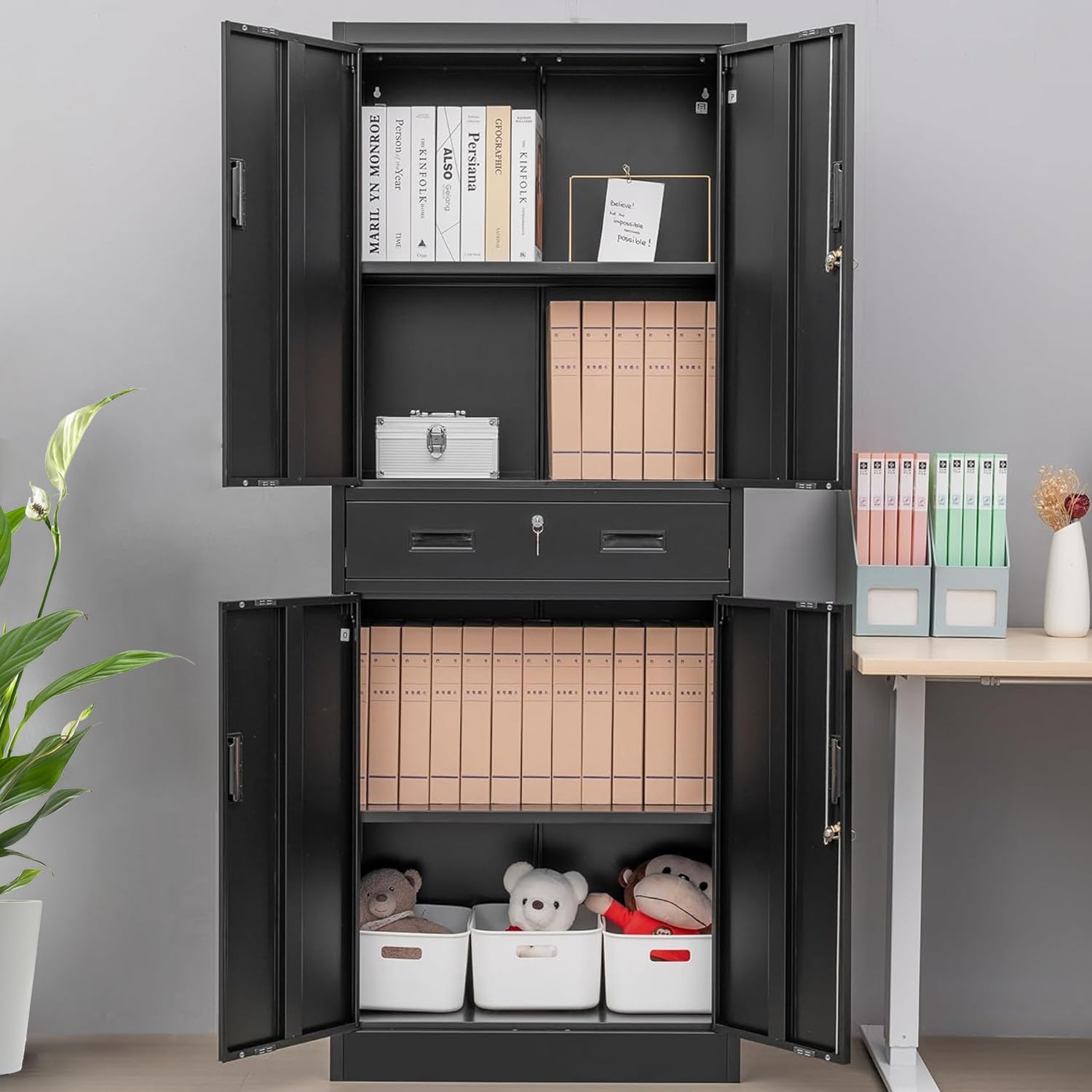 Tall Metal Storage Cabinet Wit - File Cabinet review and price