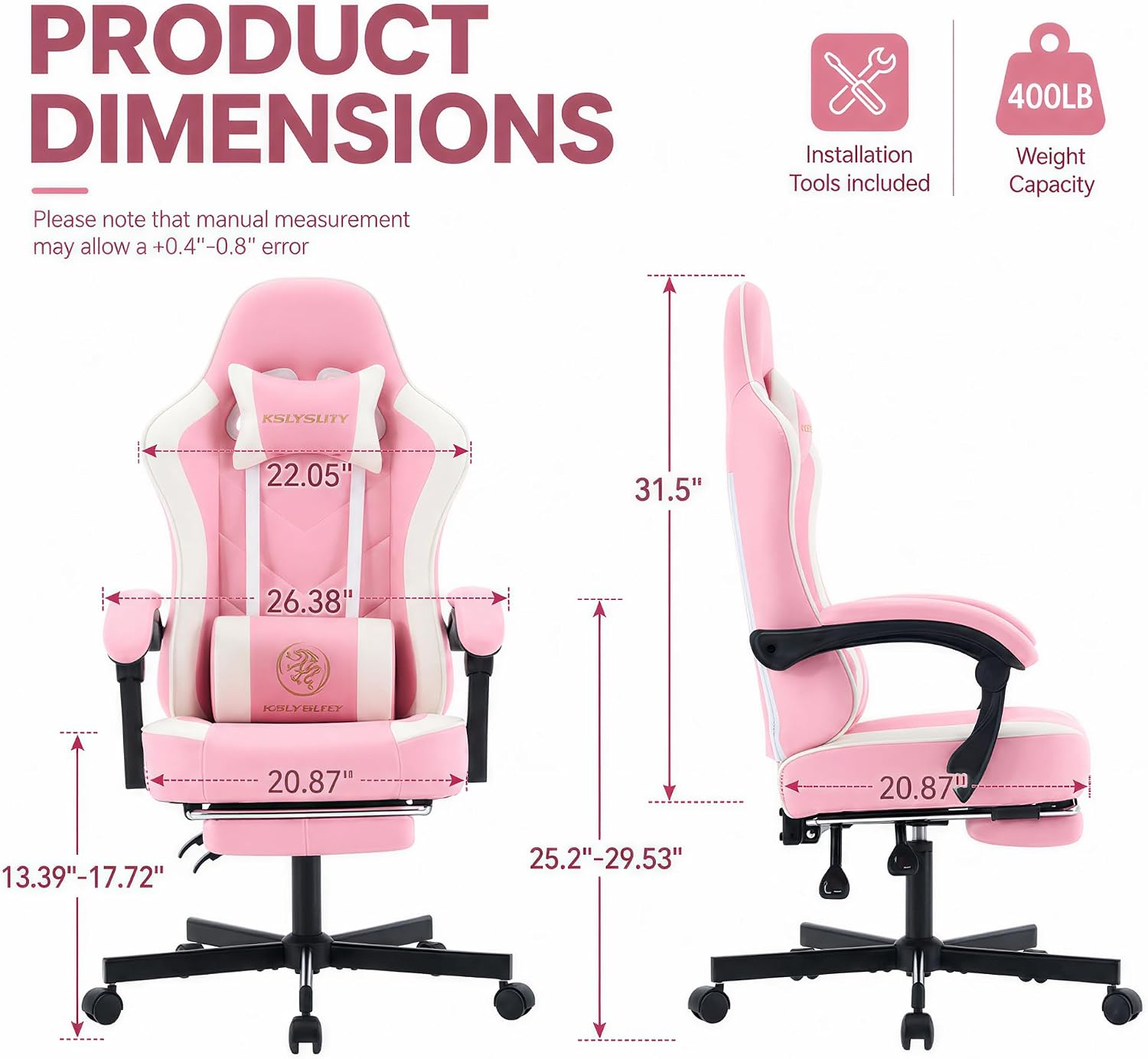 Ergonomic High Back Gaming Cha - Office Chair Cushion review and price
