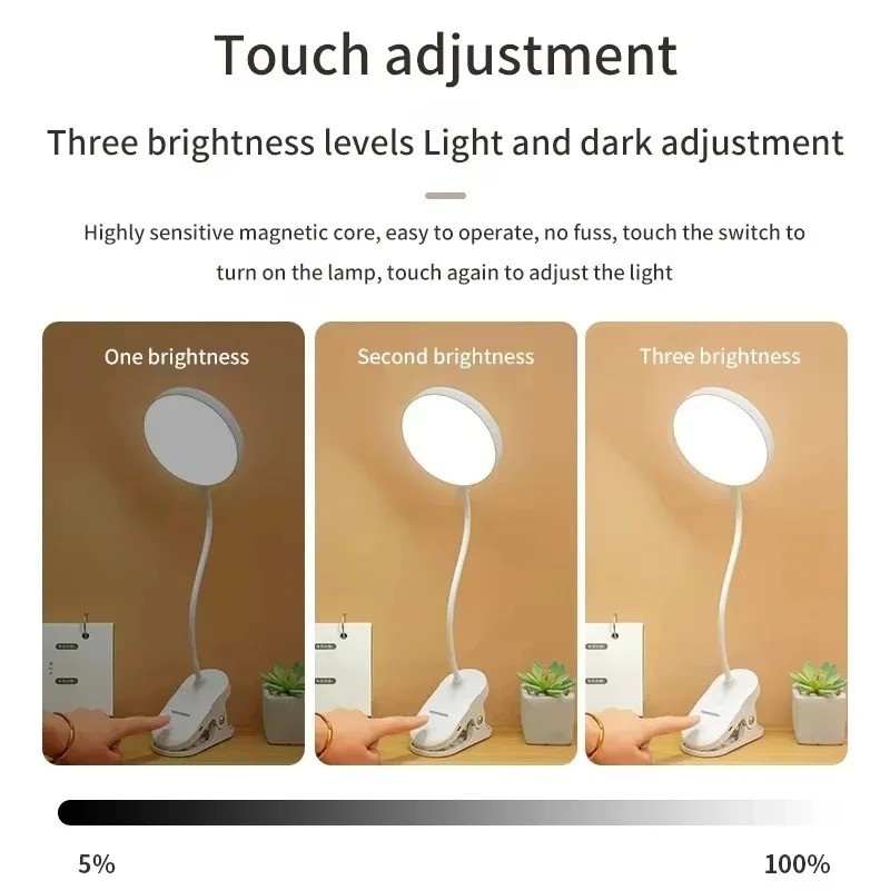 Portable USB Rechargeable Clip - Desk Lamp review and price