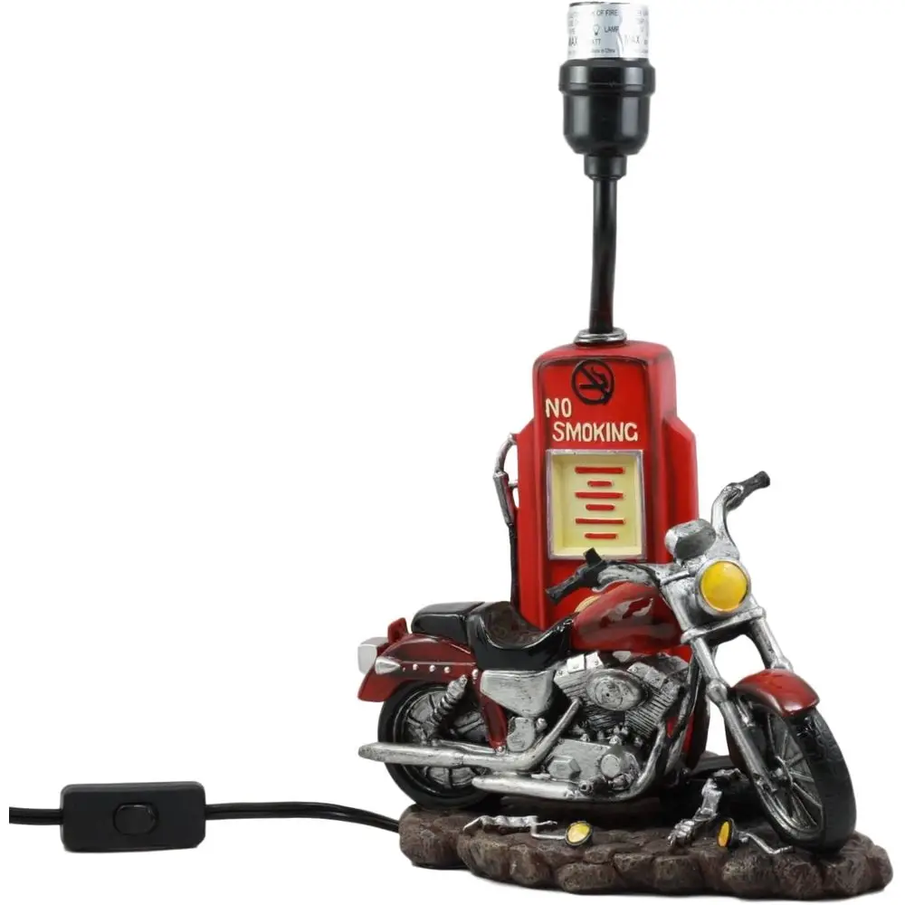 Vintage Retro Red Motorcycle G - Desk Lamp review and price