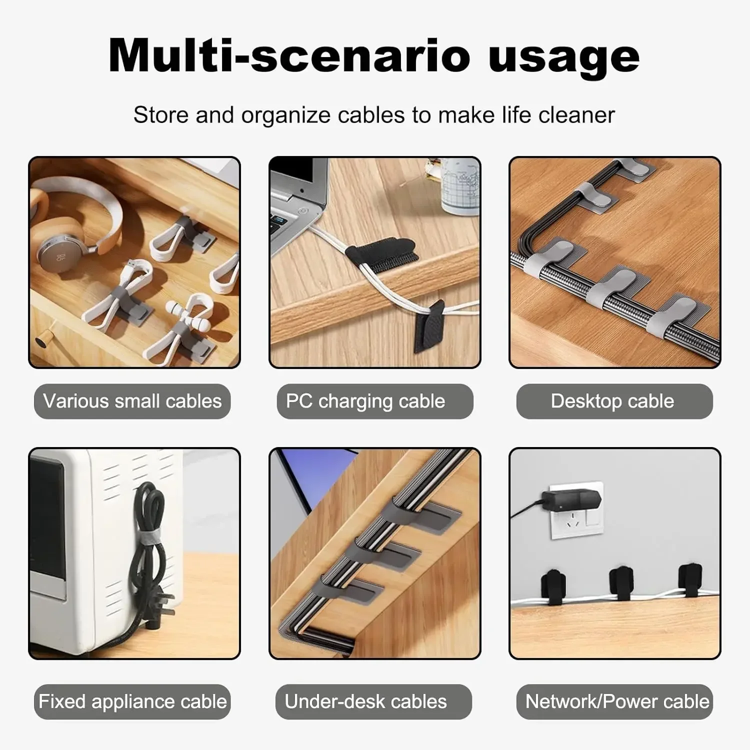 Reusable Cable Ties Fastening  - Desk Organizer review and price