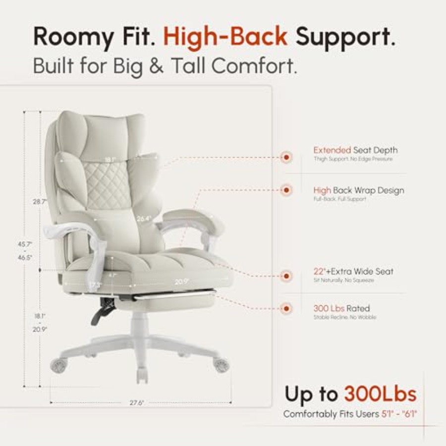 Big and Tall Office Chair for  - Office Chair Cushion review and price