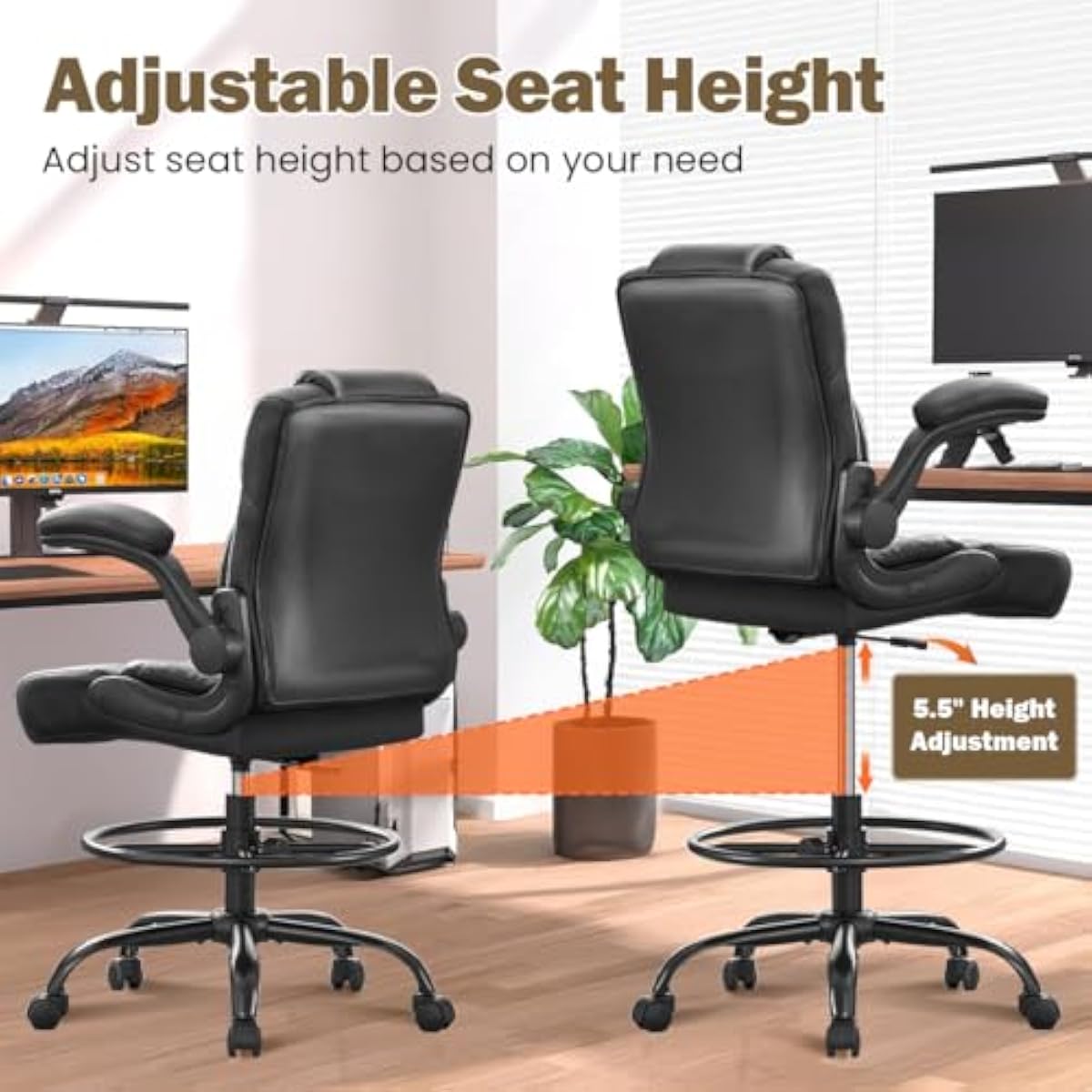 Ergonomic Tall Stool for Stand - Standing Desk review and price
