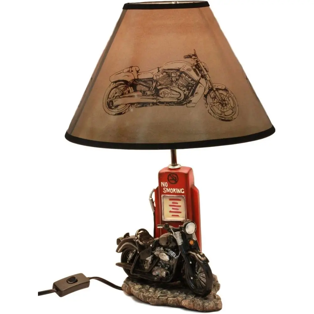Vintage Retro Black Motorcycle - Desk Lamp review and price