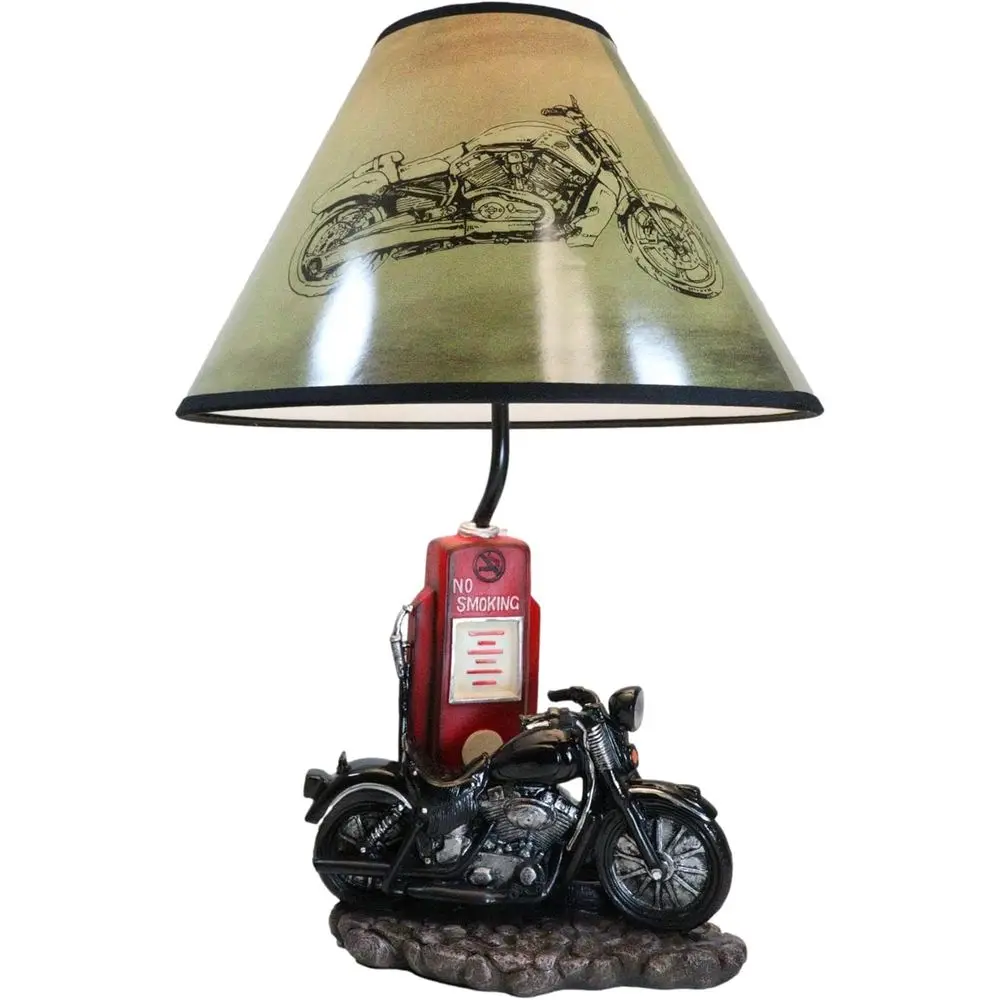 Vintage Retro Black Motorcycle - Desk Lamp review and price