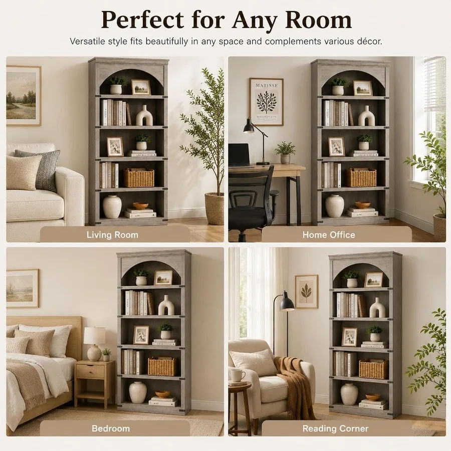 68.7 Tall Farmhouse Arched Boo - Bookshelf review and price