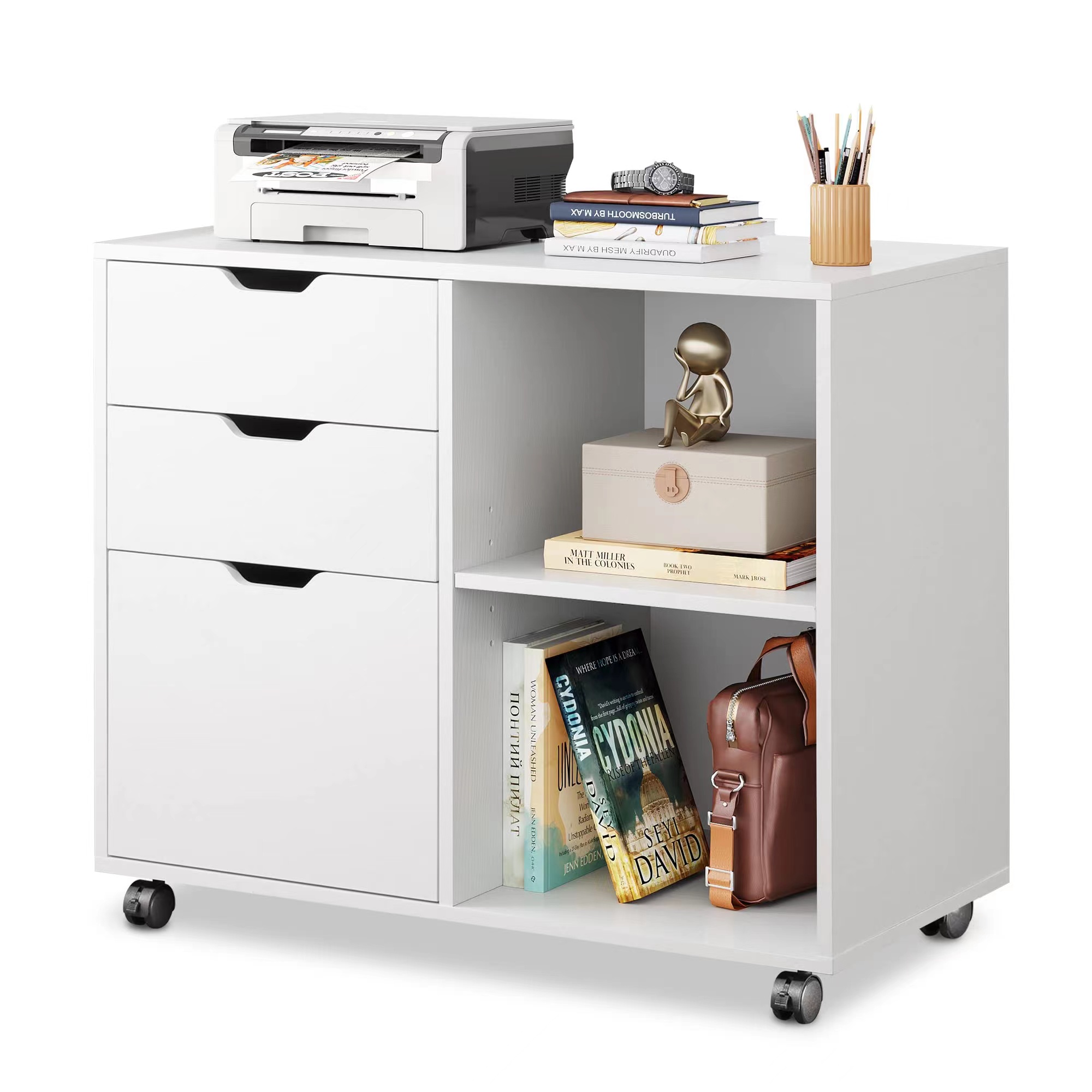 3-Drawer Wood File Cabinet, Mo - Printer Stand review and price