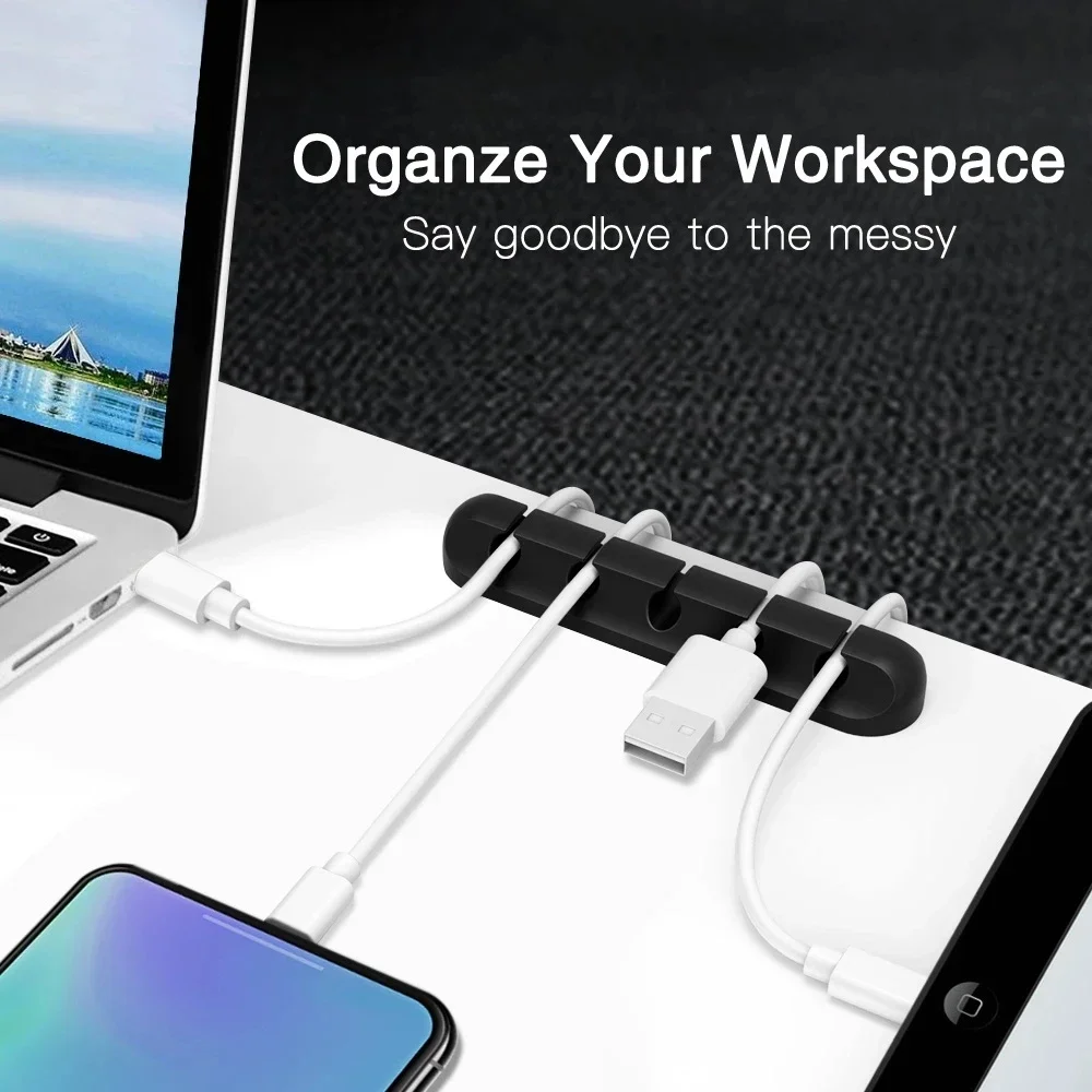 Silicone USB Cable Organizer U - Desk Organizer review and price