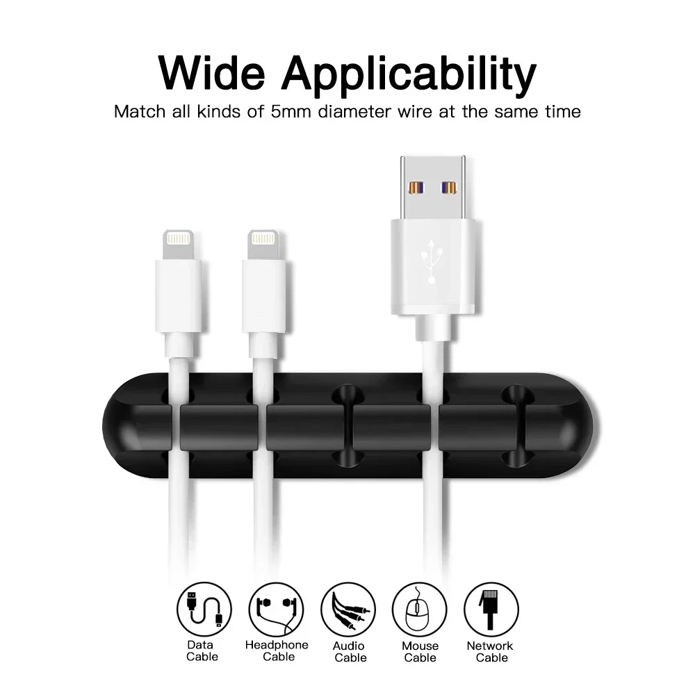 Silicone USB Cable Organizer U - Desk Organizer review and price