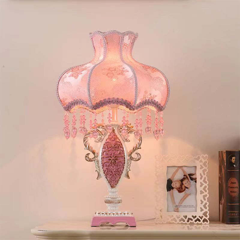 European Pink Table Lamp Luxur - Desk Lamp review and price