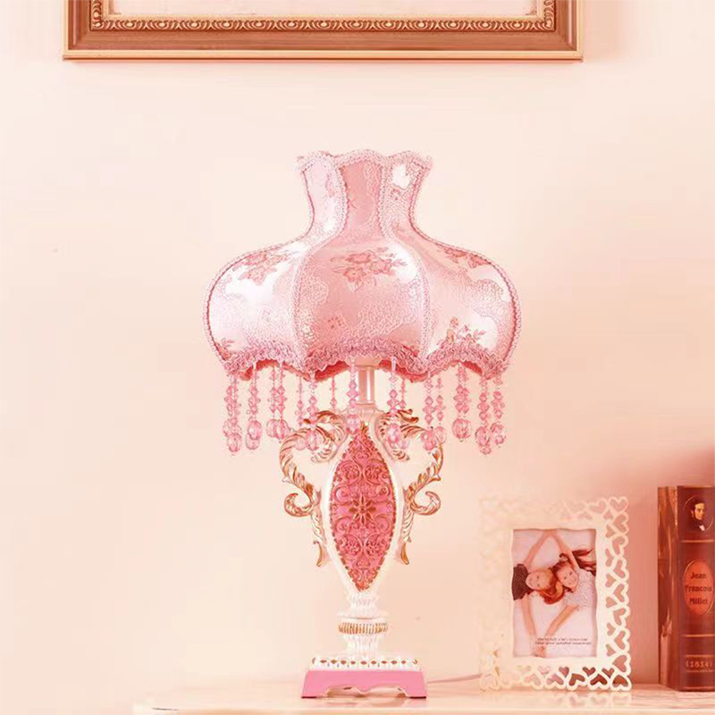 European Pink Table Lamp Luxur - Desk Lamp review and price